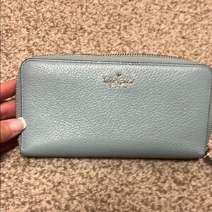 Kate Spade Light Blue Leather Wallet